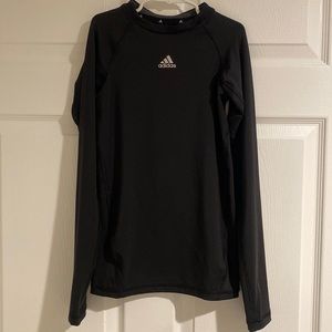 Adidas girls climalite long sleeve black shirt size medium